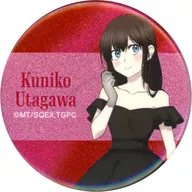 歌川国子(名前あり) 「TVアニメ 妖怪学校の先生はじめました! POP UP SHOP in AMNIBUS STORE 描き下ろし パーティー衣装ver. トレーディンググリッター缶バッジ」