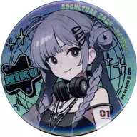 Hatsune Miku RETRO "COCOLLABO×piapro 39 Cultura 2025 Comércio Grande Holograma metal badge"