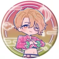 Asmodeus "Obey Me! Nightbringer metal badge 22. China ver. (retro art illustration)"