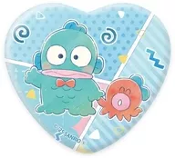 ハンギョドン & Octopus "Heart Shaped metal badge 07 ハンギョドン Anniversary Design (Graphic Art Illustration)"