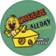 アヒルの子 「トムとジェリー シークレットファブリック缶バッジ CHEESE FUN!」