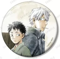 GINKO Urushibara YUKI SENSEI DREW 100 mm metal badge PAST AND PRESENT VER. "MUSHISHI"