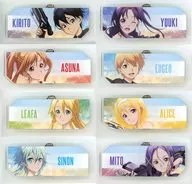 全8種セット 「ソードアート・オンライン POP UP SHOP in AmiAmi vol.II 描き下ろし ウォーターガンバトルver. トレーディングアクリルネームプレート」