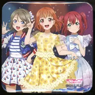 CYaRon! 「ラブライブ!サンシャイン!! POP UP SHOP in TOWER RECORDS 描き下ろし 3rdソロコンサートver. トレーディングスクエア缶バッジ」