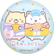 Neko & Shirokuma "Sumi Kogurashi Wakuwaku Pioka Konbini Munikyara Badge"