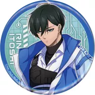 Rin Itoshi "Blue Rock Trading 75 mm metal badge Cyber Punk Revival" AnimeJapan 2025 Goods