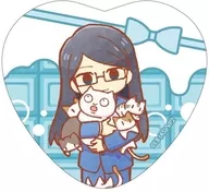 フクマ "Vampiros morrem rapidamente. Dois corações em forma de metal badge 02. Retro Art Illustrated."