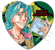 A. Yusuke Makijima heart-shaped metal badge "YOWAMUSHI PEDAL SPARE BIKE"