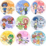 Conjunto de 9 tipos "Digimon Adventure metal badge"