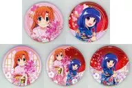 Conjunto de 5 tipos "Higurashi no Kuzu ni Sotsu POP UP SHOP in TSUTAYA metal badge Sakura Wafuku ver."