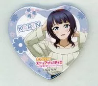 朝香果林 「GiGOコラボカフェ ラブライブ!シリーズ オフィシャルカードゲーム ハート缶バッジ(ニジガク)」