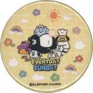 全員集合!(ラメ入り) 缶バッジ 「DMMスクラッチ! EVERYDAY SUNDAY くまのまーくんとなかまたち スクラッチ」 E-1賞
