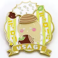 RABBIT BIG gimmick PIN BADGE "CHI-KAWA SOMETHING SMALL AND CUTE"