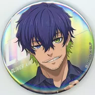 Oliver Aiku "TV Anime Blue Rock POP UP Special Exhibition at baseyard Tokyo 3 th Trading Big Can Badge Aurora Ver. 75 mm"