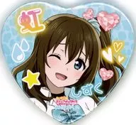 桜坂しずく 「ラブライブ!虹ヶ咲学園スクールアイドル同好会 POP UP SHOP in マルイ 描き下ろし ギャル制服ver. トレーディングハート型缶バッジ」