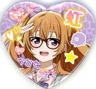 近江彼方 「ラブライブ!虹ヶ咲学園スクールアイドル同好会 POP UP SHOP in マルイ 描き下ろし ギャル制服ver. トレーディングハート型缶バッジ」