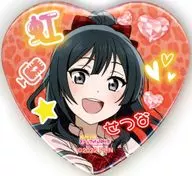 優木せつ菜 「ラブライブ!虹ヶ咲学園スクールアイドル同好会 POP UP SHOP in マルイ 描き下ろし ギャル制服ver. トレーディングハート型缶バッジ」