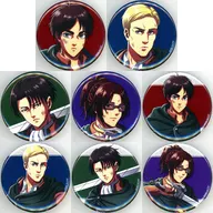 全8種セット 「進撃の巨人 描き下ろし 戦いの後でver. トレーディンググリッター缶バッジ」