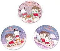 Elen × ポチャッコ Glitter metal badge set "Ataque a los Titanes × Sanrio Character Ditters 4"