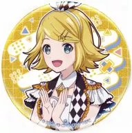 ステージのセカイの鏡音リン グリッター缶バッジ 「はっぴーこれくしょんくじ 劇場版プロジェクトセカイ 壊れたセカイと歌えないミク B BOX」 E賞