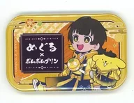 Horaku Mawari x Pomu Pomu Purin "Blue Rock x Sanrio Character Connectors POPUP SHOP Blind Name Square metal badge"