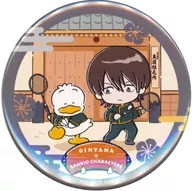"Gintama x Sanrio Character Stars POP UP STORE metal badge 02 / (Collaboration Illustrated by Mini Character)"