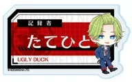 霧縦人 「HUNDRED NOTE(ハンドレッドノート) おなまえアクリルプレートバッジ 01.公式イラスト」