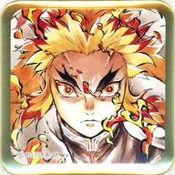 煉獄杏寿郎(炎) 歴代特別編集版提供イラストスクエア缶バッジ 「鬼滅の刃×ufotable DINING 鬼滅シアター開催記念 THEATER DINING 無限列車編」 お楽しみくじ景品