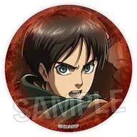A.エレン・イェーガー ギラギラ缶バッジ 「進撃の巨人」