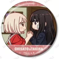 錦木千束＆井ノ上たきな(A) 「リコリス・リコイル トレーディング ゆるコマ メタリック缶バッジ」