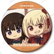 錦木千束＆井ノ上たきな(D) 「リコリス・リコイル トレーディング ゆるコマ マット缶バッジ」