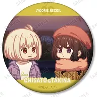 錦木千束＆井ノ上たきな(G) 「リコリス・リコイル トレーディング ゆるコマ マット缶バッジ」