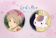 Natsume Kishi & Nyanko-sensei Event Visual metal badge 2 Set "Natsume Yujin-Cho Urushi ~ A Time to Wait Spring ~" Online Order Only