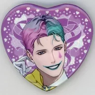 ジョー・力一(枠模様) 「バーチャルYouTuber にじさんじ Prism Heart June Bride ランダムハート型缶バッジ Aグループ」