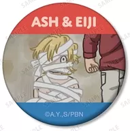 アッシュ・リンクス＆奥村英二 「BANANA FISH トレーディング ゆるコマ マット缶バッジ」