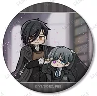 A.セバスチャン＆シエル 「黒執事 -寄宿学校編- トレーディング ゆるコマ マット缶バッジ」