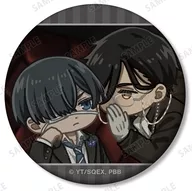 B.セバスチャン＆シエル 「黒執事 -寄宿学校編- トレーディング ゆるコマ マット缶バッジ」