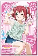 黒澤ルビィ 「ラブライブ!スクールアイドルフェスティバル しかくい缶バッジコレクション Aqours サマーナイトver.」