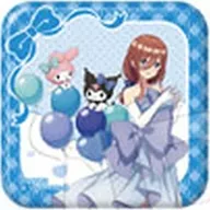 中野三玖A 「五等分の花嫁＊×マイメロディ＆クロミ トレーディングスクエア缶バッジ バルーン＆リボンver.」