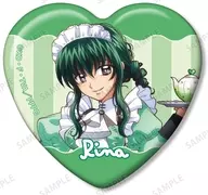 B.洞院リナ 「ぴちぴちピッチ 描き下ろし メイドver. トレーディングハート型缶バッジ」