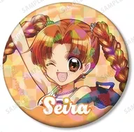 [新品] 星羅 描き下ろし Y2Kファッションver. 76mmホログラム缶バッジ 「ぴちぴちピッチ」