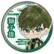 狛谷獅子雄 「夢幻楼と眠れぬ蝶 缶バッジ 01.ミニキャラver.(公式イラスト)」