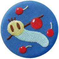 ニャッキ(ブルー/赤い実) 「ニャッキ! シークレット刺繍缶バッジ」