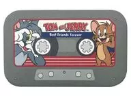 トム＆ジェリー(ブラック) 「トムとジェリー シークレットカセットテープ缶バッジ」