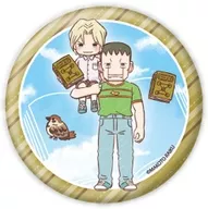 エシュロス＆進一 「缶バッジ 金色のガッシュ!! 完全版 04.グラフアートイラスト」