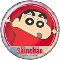 野原しんのすけ(下部に名前/レッド) 「クレヨンしんちゃん スパークルカンバッジコレクション」