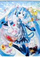 A2 Original Tapestry "Gusma KUJI Hatsune Miku 2014 Spring Ver." W Challenge Campaign