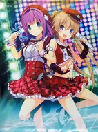 Marusaka Shinpaku & Ichinose 莉佳 B2 tapiz "Ao no Kanata no Four Rhythm" sprite LIVE 2017 goods