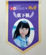 薮下楓(STU48) A3優勝旗風タペストリー 「第7回AKB48紅白対抗歌合戦×神の手」