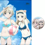 Nipa & Sasha (Swimsuit) Drawn B2 Tapestry (with metal badge) 「 BRAVE WITCHES 」 C93 Goods